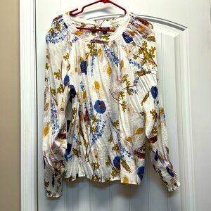 a.n.a floral blouse size XL